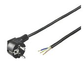 PremiumCord Flexo kabel síťový třížilový 230V s úhlovou vidlicí 2m černá foto