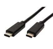 PremiumCord USB-C kabel ( USB 3.1 generation 2, 3A, 10Gbit/s ) černý, 0,5m foto
