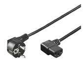 PremiumCord Kabel síťový 230V k počítači 5m, IEC konektor do úhlu 90° foto