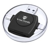 VIKING ČTEČKA PAMĚŤOVÝCH KARET V4 USB3.0 4V1 černá foto