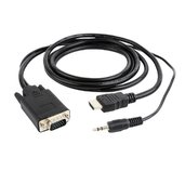 GEMBIRD Redukce HDMI to VGA + audio, 1,8m foto