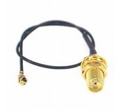 Pigtail u.Fl (IPEX)-SMA female pigtail kabel, 15cm foto
