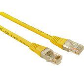 Patch kabel CAT5E UTP PVC 0,5m žlutý foto