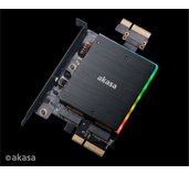 AKASA adaptér dual M.2 do PCIex s chladičem RGB foto
