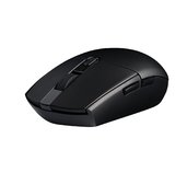 Myš C-TECH WLM-06S, černo-grafitová, bezdrátová, silent mouse, 1600DPI, 6 tlačítek, USB nano receive foto