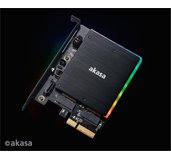 AKASA adaptér M.2 do PCIex s chladičem RGB foto
