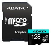 ADATA MicroSDXC 128GB U3 V30S 100/80 MB/s + adapter foto