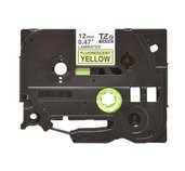 TZE-C31, černý tisk na fluroscenční žluté, 12 mm foto
