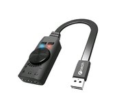 Zvuková karta C-TECH SC-7Q, 7.1 surround sound, audio switch foto