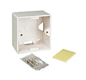 Box na omítku pro zásuvky HSED0xUWxS, HSEDx2UWxF, RAL 9010 foto