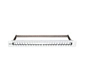 19” patchpanel pro max. 24 keystone,neosazený,1U,RAL 7035 foto