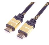 PremiumCord designový HDMI 2.0 kabel, zlacené konektory, 3m foto