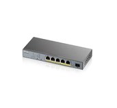 ZyXEL 6 Port manged CCTV PoE witch, 60W, 802.3BT foto