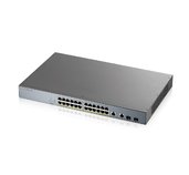 ZyXEL 26 Port manged CCTV PoE witch, 375W foto