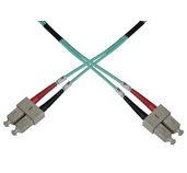 Optický patch kabel duplex SC-SC 50/125 MM 7m OM3 foto