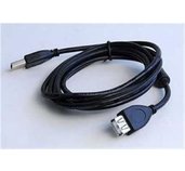 Kabel USB A-A 1,8m 2.0 prodl. HQ s ferrit. jádrem foto