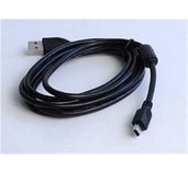 Kabel USB A-MINI 5PM 2.0 1,8m HQ s ferrit. jádrem foto