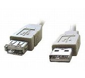 Kabel USB A-A 3m 2.0 prodlužovací HQ Black foto