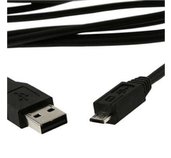 Kabel USB A Male/Micro B Male, 0.5m,USB 2.0,černý foto