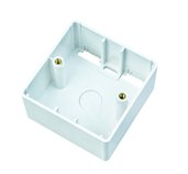 Surface BOX 80x80mm - 28mm oblé rohy foto