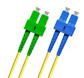 Optický patchkabel duplex SC/APC-SC 9/125um SM 1m, OS2, G657A foto