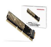 AXAGON PCEM2-1U, PCIe x16/x8/x4 - M.2 NVMe M-key slot adaptér, 1U foto