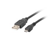 LANBERG Kabel USB 2.0 AM/Micro, 1m, černý foto