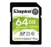 64GB SDXC Kingston Canvas Select Plus U1 V10 CL10 100MB/s foto