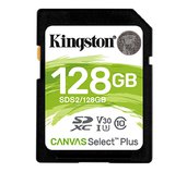 128GB SDXC Kingston Canvas Select Plus U1 V10 CL10 100MB/s foto