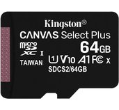 64GB microSDXC Kingston Canvas Select Plus  A1 CL10 100MB/s bez adapteru foto