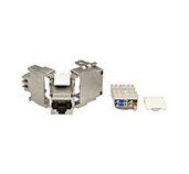 Keystone modul RJ45 stíněný, 10 Gb, třída Ea, 4PPoE foto