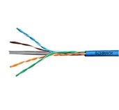 Kabel U/UTP Cat.6 4x2xAWG24 300 MHz, PVC modrý, Eca, 305m foto