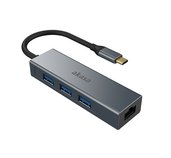 AKASA - USB Type-C 4-in-1 hub s Ethernetem foto