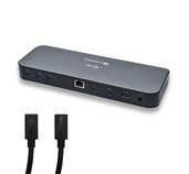 i-tec Thunderbolt 3 Dual 4K Docking Station with Power Delivery 65W + Two TB3 Cables: 150cm & 70cm foto