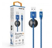 ALIGATOR PREMIUM Datový kabel 2A, Lightning modrý foto