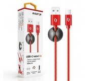 ALIGATOR PREMIUM Datový kabel 2A, USB-C červená foto