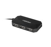 Natec Locust rozbočovač 4x USB 2.0 HUB, černý foto