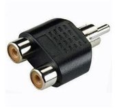 PremiumCord Adaptér 1x Cinch male - 2x Cinch female foto