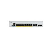 8x 10/100/1000 Ethernet PoE+ ports and 120W PoE budget, 2x 1G SFP and RJ-45 combo uplinks, PS foto