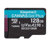 128GB microSDXC Kingston Canvas Go! Plus A2 U3 V30 170MB/s bez adapteru foto