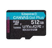 512GB microSDXC Kingston Canvas Go! Plus A2 U3 V30 170MB/s bez adapteru foto