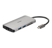D-Link 8-in-1 USB-C Hub with HDMI/Ethernet/Card Reader/Power Delivery foto