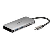 D-Link 6-in-1 USB-C Hub with HDMI/Card Reader/Power Delivery foto