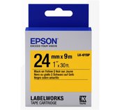 Epson Label Cartridge Pastel LK-6YBP Black/Yellow 24mm (9m) foto
