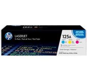 HP 125A trojbalení - azurová, purpurová, žlutá foto