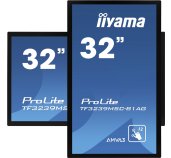 32” iiyama TF3239MSC-B1AG: AMVA, FullHD, capacitive, 12P, 500cd/m2, VGA, HDMI, DP, 24/7, IP54, černý foto