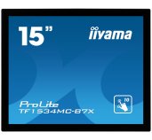 15” iiyama TF1534MC-B7X: TN, XGA, capacitive, 10P, 370cd/m2, VGA, DP, HDMI, IP65, černý foto