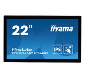22” iiyama TF2234MC-B7AGB: IPS, FullHD, capacitive, 10P, 350cd/m2, VGA, HDMI, DP, IP65, černý foto