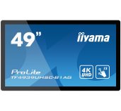 49” iiyama TF4939UHSC-B1AG: IPS, 4K, capacitive, 15P, 500cd/m2, VGA, HDMI, DP, 24/7, IP54, černý foto