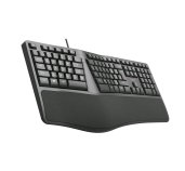 Klávesnice C-TECH KB-113E USB, ERGO,  černá, CZ/SK foto